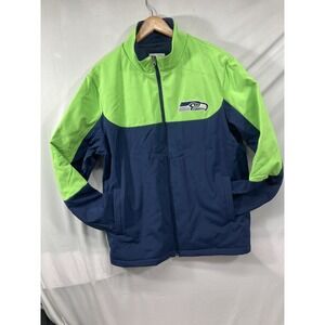 Seattle Seahawks NFL Waterproof Jacket Full Zip Size XL